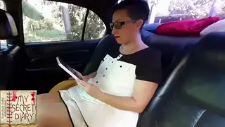 Curvy Brunette MILF Stars in Outdoor Car Compilation