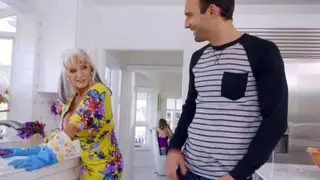 Busty Stepmom Enjoys a Clean Pussy Licking Session