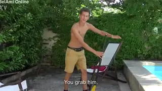 Cute Student Strokes His Cock to Climax