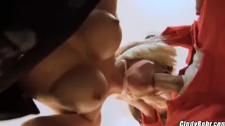 Blonde MILF and Teen Share Two Cocks in Stockings