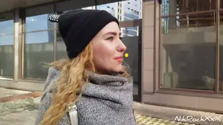 Petite European Teen Takes Rough Doggystyle for Cash
