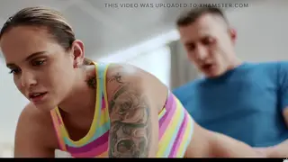 Busty MILF Takes Deep Ride After Gym Massage