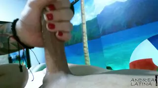 Curvy Latina Gives Sensual Handjob During Massage