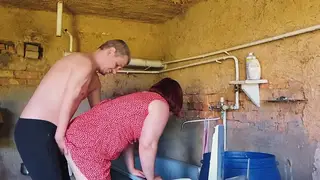 BBW MILF Takes Anal Creampie in a Rustic Barn