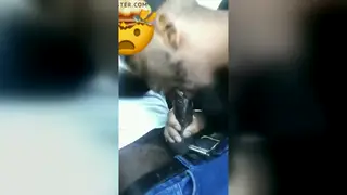 Ebony Stud Takes a Deep Blowjob Under Open Sky