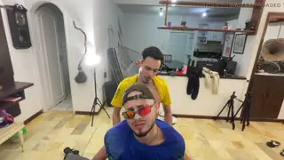 Brazilian Twinks Fuck Bareback Outdoors in Team Shirts