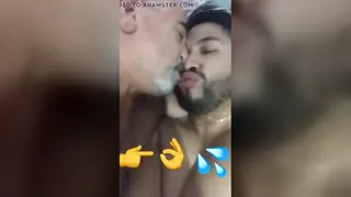 Middle Eastern Daddy Shares Slow Kisses With His Partner