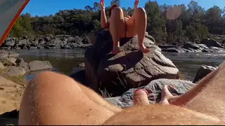Redhead MILF Enjoys Outdoor Sex on Nude Hike