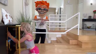 Petite Blonde Burglar Begs for Creampie After Break-In