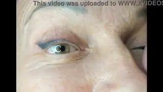 European MILF Takes Handjob, Facial and Creampie in Bedroom