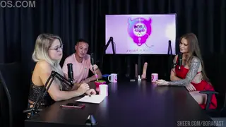 Blonde and Latina MILFs Share Two Cocks at Casting