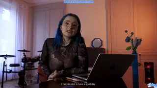 Curvy European Teases Boss With Toy in POV Office Roleplay