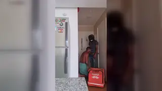 Slim Latino Delivers Deep Blowjob in Uniform