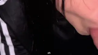 Latina Teen Gives Rooftop Blowjob in POV