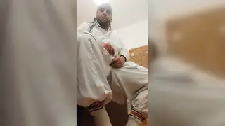 Arab Hunk Strokes and Pisses in POV Underwear Show