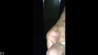 Crossdresser Shows Red Thong in Cinema Encounter