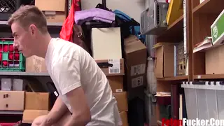Uniformed Officer Takes BBC in Bareback Doggystyle