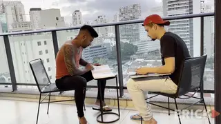 Twink Dominates Muscular Latino Bareback After Night Out