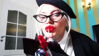 Blonde MILF Teases with ASMR Kisses and Blowjob