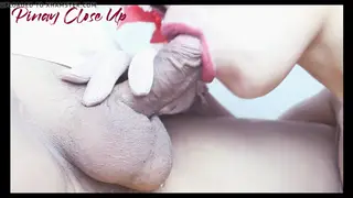 Filipina Teen Takes Oral Creampie in Close-Up