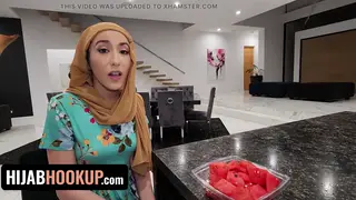 Hijab Virgin Tastes First Cock in POV