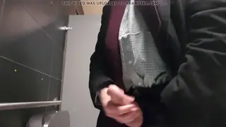Mature Driver Strokes His Thick Cock on Break