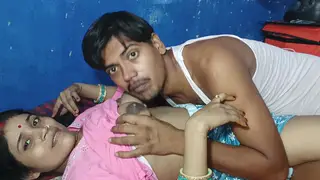 Indian Babe Rides Boyfriend Hard in Bedroom