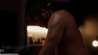 Busty Waitress Squirts Hard During Rough Club Encounter