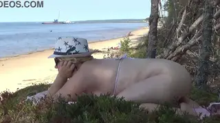 Blonde Curvy MILF Gets Fucked on the Beach