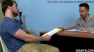 Hairy Muscular Students Swap Oral Pleasure