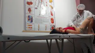 Latina Patient Gets Fingered and Fucked on the Exam Table