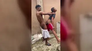 Stepson Shares a Blowjob Outdoors with an Older Man