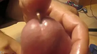 Office Worker Shows Off Big Dick at His Desk