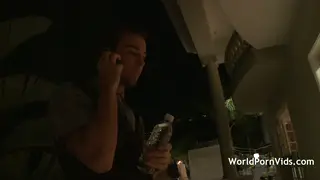 Freckled Redhead Gangbanged by Multiple Men at Wild Club Party