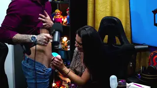 Latina Wife Teases Her Husband in a Cuckold Casting