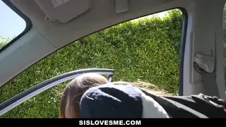 Petite Brunette Caught Giving Head by Her Boyfriend POV