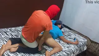 Stepmom Takes Stepson Deep in Bedroom Creampie