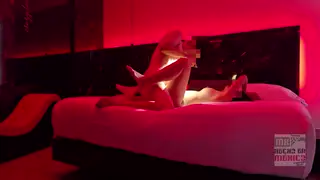 Latina Tourist Enjoys Threesome in Lingerie