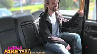 Tattooed Taxi Driver Drains Passenger's Balls in Backseat