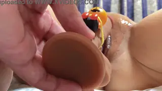 Asian MILF Explores First Toy Play in Halloween Cosplay