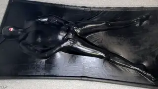 Bound MILF in Latex Lingerie Reaches Multiple Orgasms With Toys