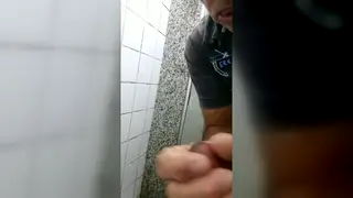 Mature Daddy Receives Slow Blowjob in Tiled Bathroom