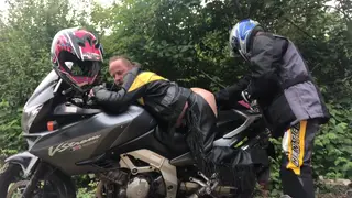 Biker Submits to Deep Fisting Session