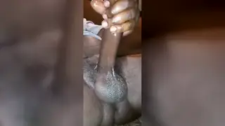 Amateur Strokes Massive BBC to Explosive Bedroom Finish