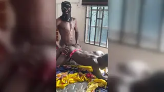 Muscular Black Men Share Passionate Bareback Session From Outdoors to Bedroom