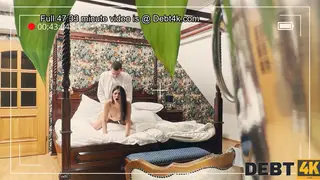 Tattooed Latina Brunette Pays Debt With POV Toy Play