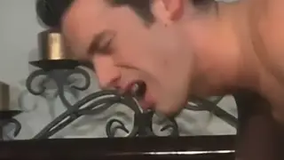 Muscular Mature Stud and Teen Hunk Share Bedroom Passion