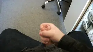 European Guy Uses Toys While Working His Small Cock