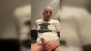 Mature European Shows Off Tattooed Uncut Cock on Cam