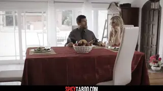 Blonde Stepdaughter Joins Stepmom and Stepdad for Threesome